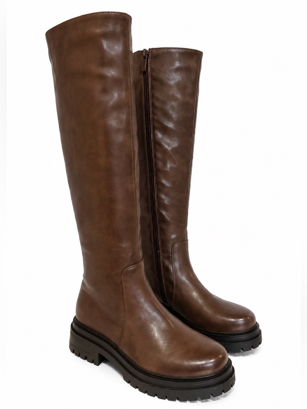 Steve Madden Grazie Brown Tall Boots Faux Leather Size 36 / US 6 Star Trek: SFA